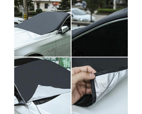 Захисна накидка - чохол на лобове скло автомобіля від льоду, снігу та сонця 210х125х145 см
