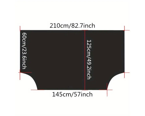 Захисна накидка - чохол на лобове скло автомобіля від льоду, снігу та сонця 210х125х145 см