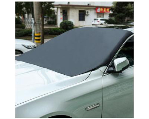 Накидка чохол на лобове скло авто на магнітах 210х145х125 + 2 чохла на дзеркала