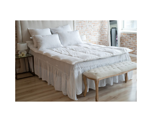 Ковдра пухова 90% сірий зимовий пух SoundSleep Zero gravity 140х205 см 900г