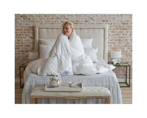 Ковдра пухова 90% сірий пух зимовий SoundSleep Zero gravity 155х210 см 1000г