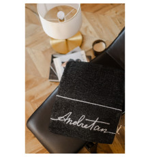 Плед бавовняний SoundSleep by ANDRE TAN чорний 140х200 см