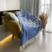 Плед бавовняний SoundSleep Wings синій 140х200 см