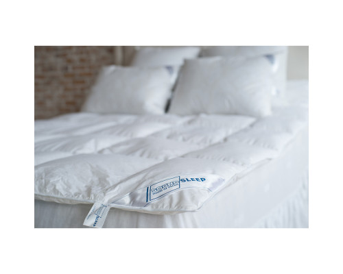 Ковдра пухова 90% сірий зимовий пух SoundSleep Zero gravity 140х205 см 900г