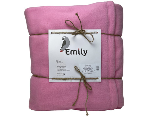 Плед флісовий Сomfort ТМ Emily рожевий 150х210 см
