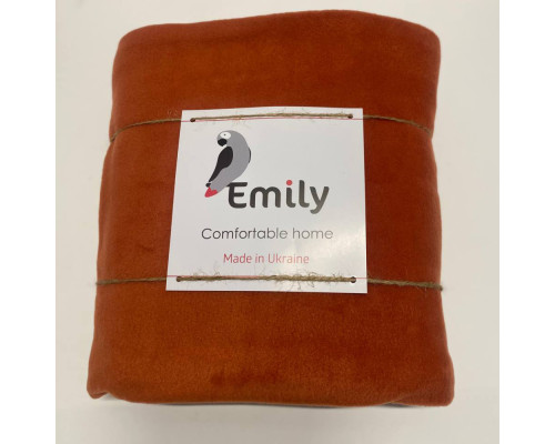Плед флісовий Сomfort ТМ Emily теракотовий 150х210 см