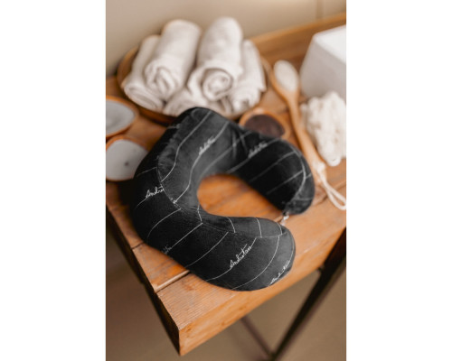 Дорожня подушка SoundSleep чорна 26x30см