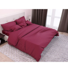 Наволочка с кантом Stripe Solar SoundSleep сатин-страйп красная 50х70 см