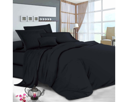 Простынь на резинке Manner Dark Grey SoundSleep бязь 90х200 см