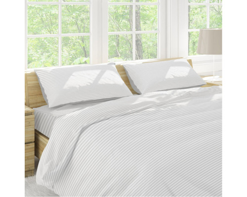 Простынь на резинке Stripy White SoundSleep бязь 140х200 см