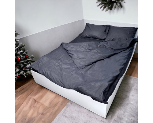Комплект постельного белья Monoton Dark Grey SoundSleep бязь полуторный