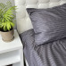Комплект постельного белья Stripe Sense Graphite сатин-страйп SoundSleep графит семейный