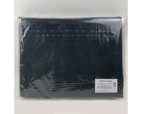 Простынь на резинке Manner Graphite SoundSleep бязь 90х200 см