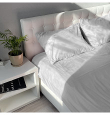 Комплект постільної білизни Fiber White Stripe Emily мікрофібра білий євро