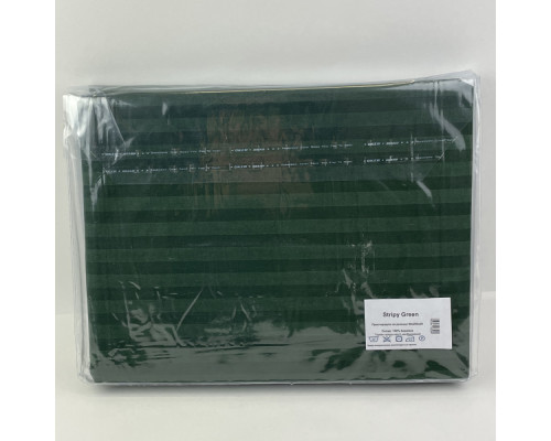 Простынь на резинке Stripy Green SoundSleep бязь 90х200 см