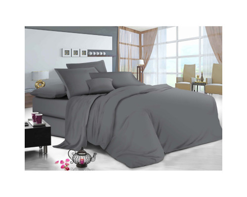 Простынь на резинке Manner Grey SoundSleep бязь 90х200 см