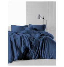 Комплект постельного белья SoundSleep Muslin Dark Blue евро