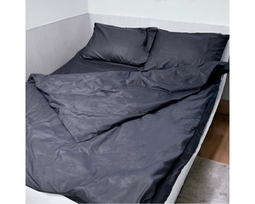 Комплект постельного белья Monoton Dark Grey SoundSleep бязь полуторный