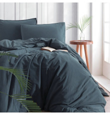 Комплект постільної білизни SoundSleep Stonewash Adriatic Light Green світло-зелений євро