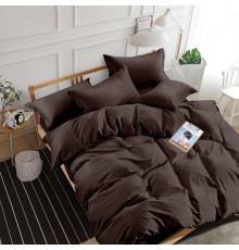 Комплект постельного белья SoundSleep Stripe Chocolate сатин-страйп шоколад семейный