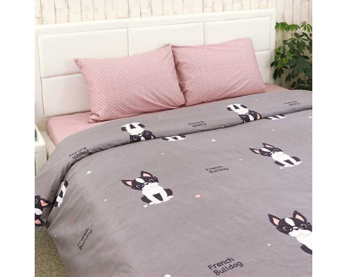 Комплект постельного белья French bulldog SoundSleep полуторный
