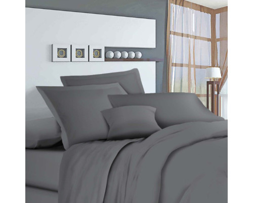 Простынь на резинке Manner Grey SoundSleep бязь 90х200 см