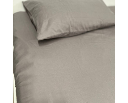 Простынь на резинке фланелевая Delicacy SoundSleep серая 90х200 см