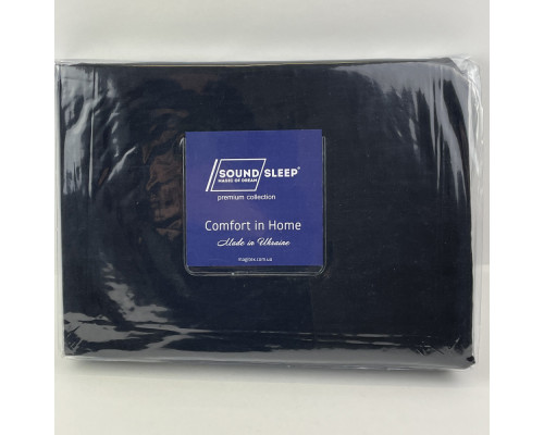 Простынь на резинке Manner Dark Grey SoundSleep бязь 90х200 см