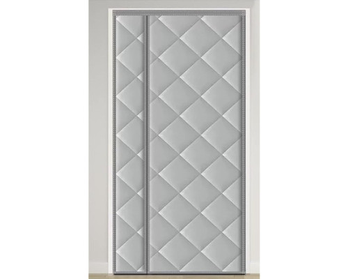 Штора утеплена на дверний отвір Магнітна прошита Magic Term 210х120 см (Асиметрія)