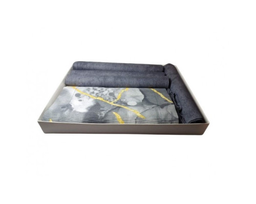 Набір серветок із тефлоновим просоченням 8 шт. Везувій сірий