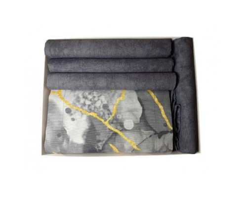 Набір серветок із тефлоновим просоченням 8 шт. Везувій сірий