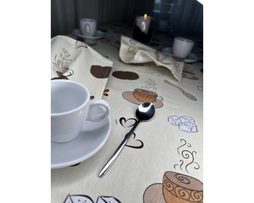 Скатертина тефлонова термостійка водовідштовхувальна CasaMia+2 серветки