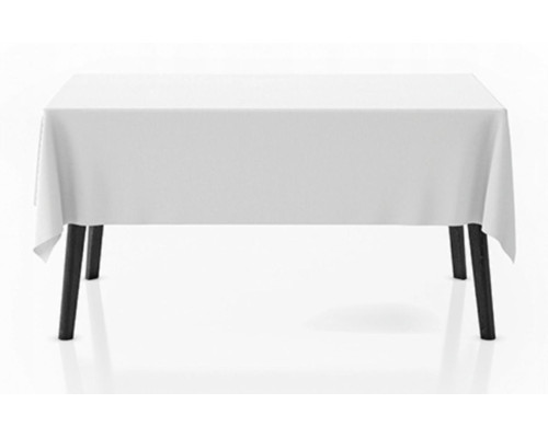Скатертина тефлонова грязевідштовхувальна 140 см х 180 см CasaMia Біла