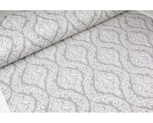 Скатертина тефлонова термостійка водовідштовхувальна +2 серветки (Версаль сірий)