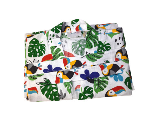 Халат SoundSleep Muslin Jungle Кімоно мусліновий S/M білий (2800004590440)