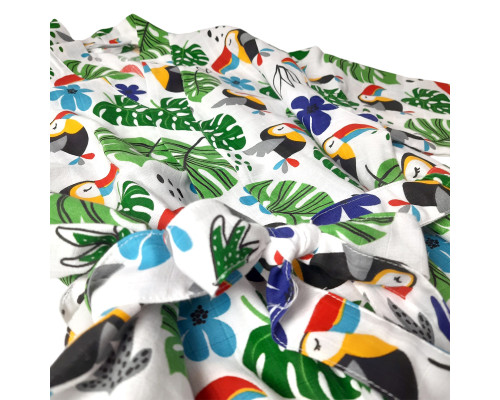 Халат SoundSleep Muslin Jungle Кімоно мусліновий S/M білий (2800004590440)