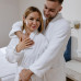 Готельний махровий велюровий халат SHAWL SoundSleep шаль білий розмір XXL