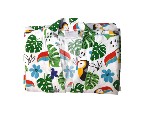 Халат SoundSleep Muslin Jungle Кімоно мусліновий S/M білий (2800004590440)
