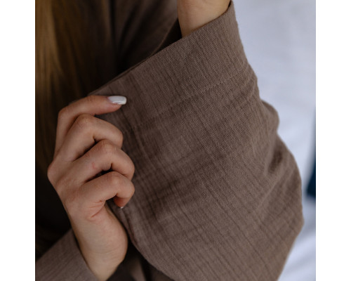 Халат Кімоно Muslin Coffee SoundSleep кава M