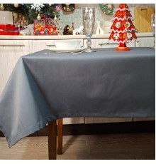 Скатертина SoundSleep Loisa водостійка 110х140 см темно-сіра (2800004658355)