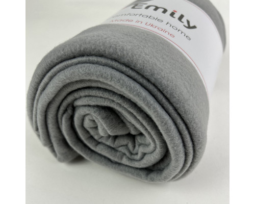 Плед флісовий Levity ТМ Emily сірий 150х200 см