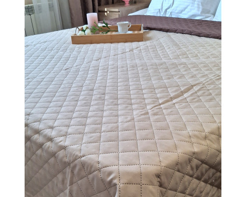 Покривало SoundSleep Soft Dream двостороннє 160х200 см шоколадно-бежеве (2800004674539)