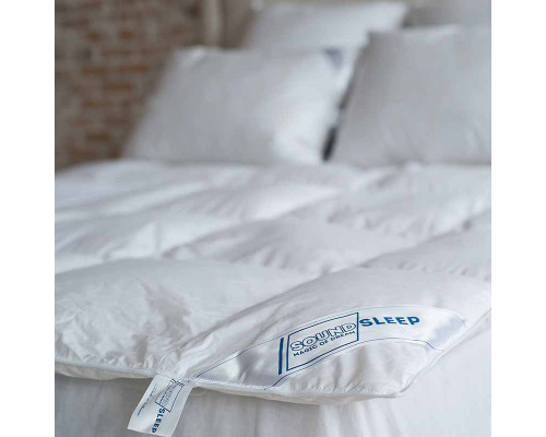 Ковдра пухова SoundSleep Cloud 90% сірий пух демісезонна 155х215 см 800г