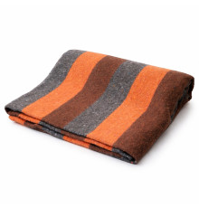 Ковдра SoundSleep вовняна зимова 500гм2 140х205 см помаранчева смужка (2800005055511)
