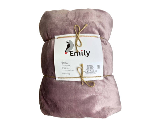 Плед Велсофт Comfort TM Emily пудровий 310гм2 150х200 см