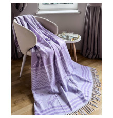 Плед бавовняний SoundSleep Angels бузковий 140х200 см