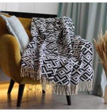 Плед бавовняний чорний SoundSleep Код Незламної Нації 140х200 см