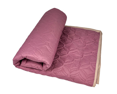 Покривало двустороннє Soft Dream SoundSleep пурпурно-ванільне 220х240 см