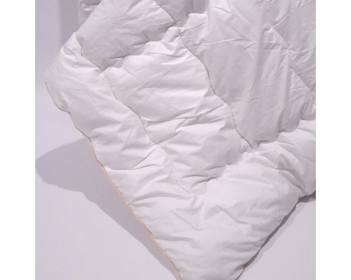 Ковдра SoundSleep Woolen Gold зимова вовняна тик 155х215 см 450г молочна (2800004918657)