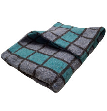 Ковдра SoundSleep вовняна зимова 500гм2 140х205 см сіро-бірюзовий (2800004948197)